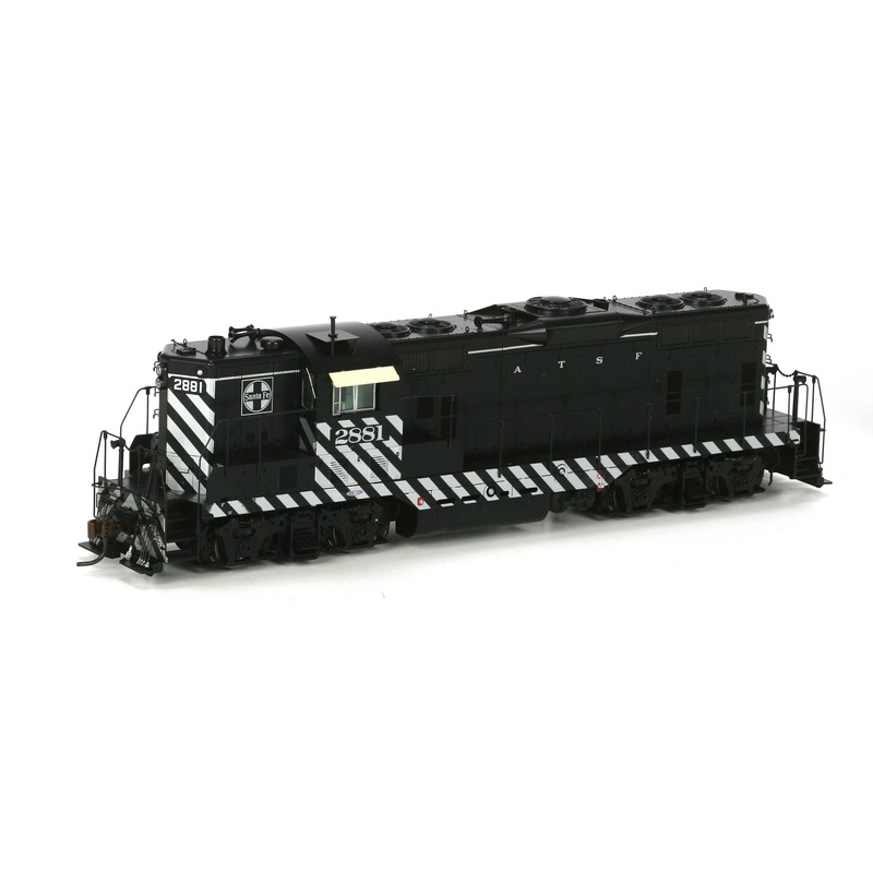 Athearn G62434 HO Santa Fe GP7 Dual Service Zebra Diesel Locomotive #2881 LN/Box