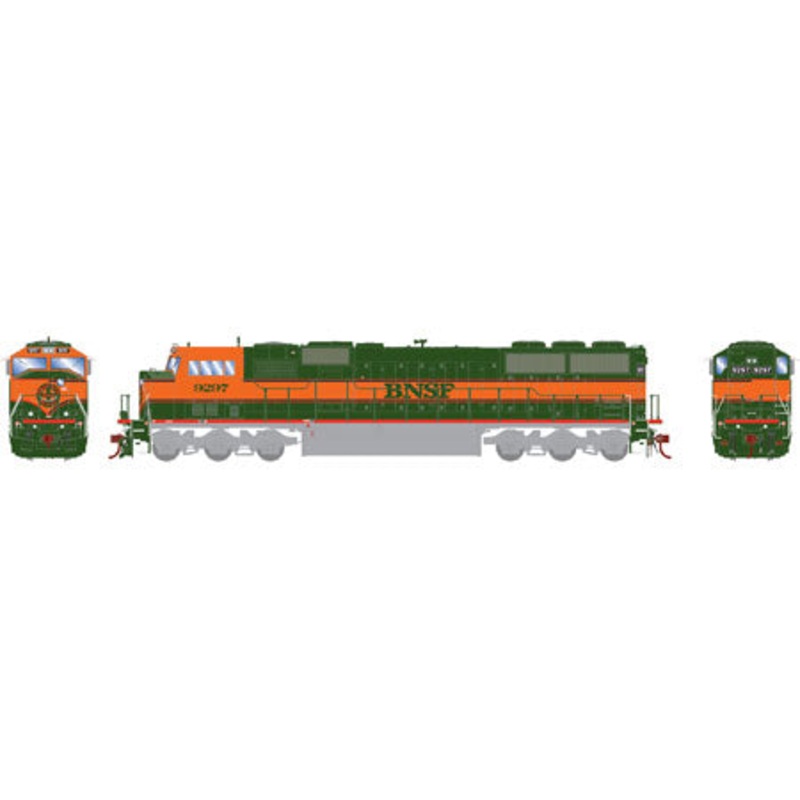 Athearn G67424 HO BNSF/Great Pumpkin SD60M Diesel Locomotive w/DCC & Sound #9297 NIB
