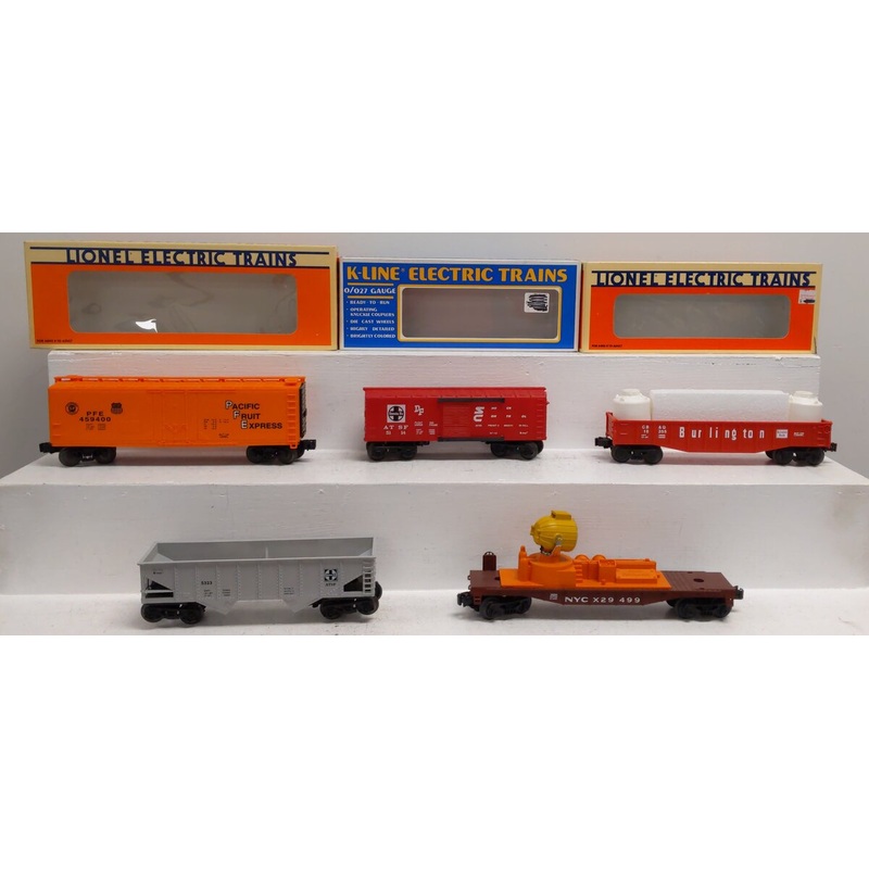 Lionel &  O Scale Assorted Cars #5114/29499/5323/16355/459400 [5] EX/Box