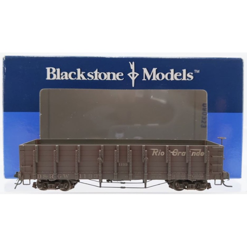 Blackstone Models B340404W HOn3 Scale D&RGW Weathered High Side Gondola #1133 LN/Box