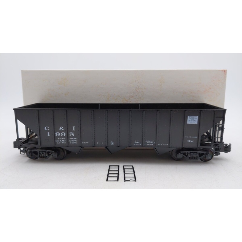 Chesapeake Models S Scale Cambria & Indianna 3 Bay Hopper #1995 VG/Box