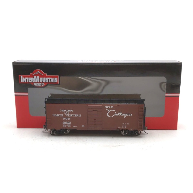 InterMountain 45816-01 HO Scale Chicago & North Western 10′ 6 AAR Boxcar #80268 LN/Box