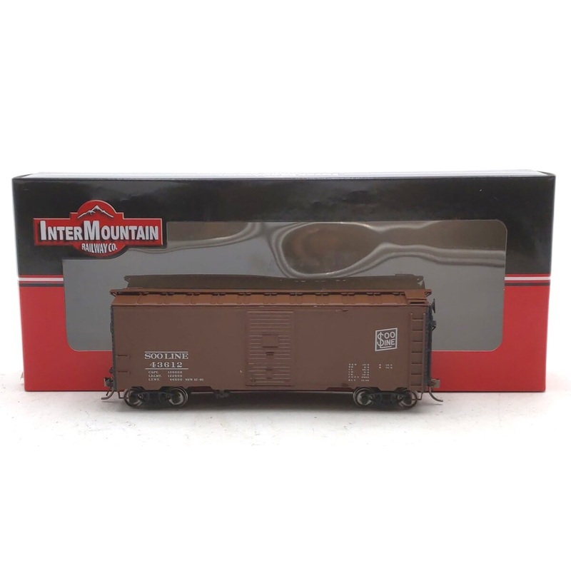 InterMountain 45843-01 HO Scale SOO Line 10′ 6 Mod. 1937 AAR Box Car #43612 LN/Box
