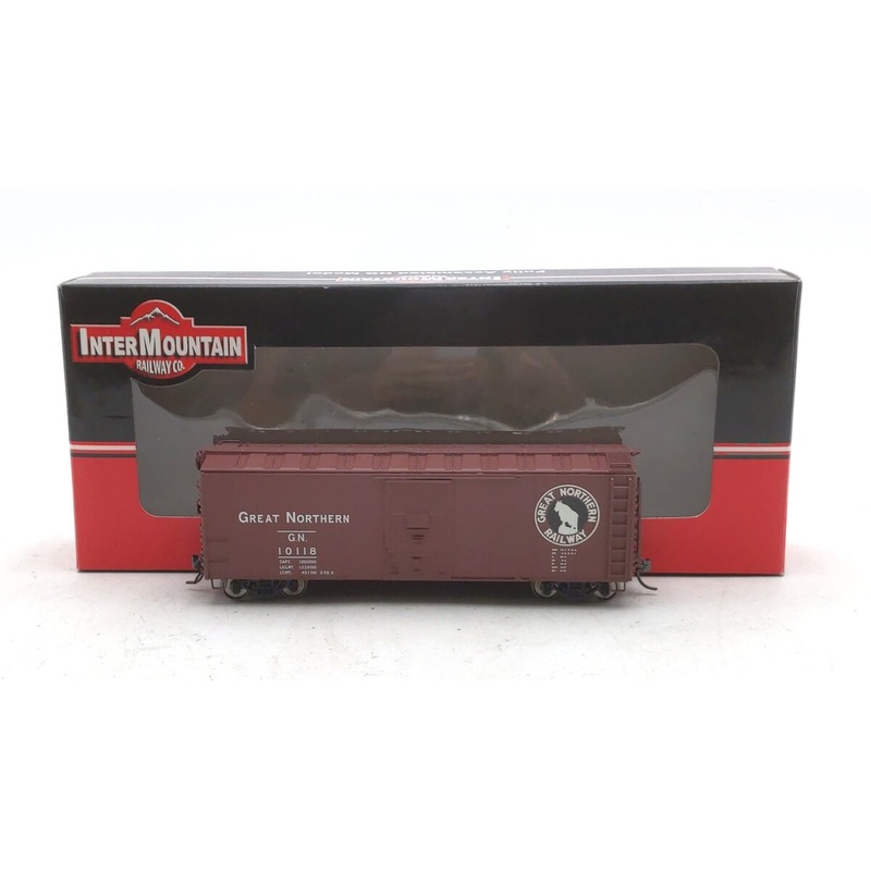 InterMountain 46052-08 HO Scale Great Northern Plywood Panel Boxcar #10118 LN/Box