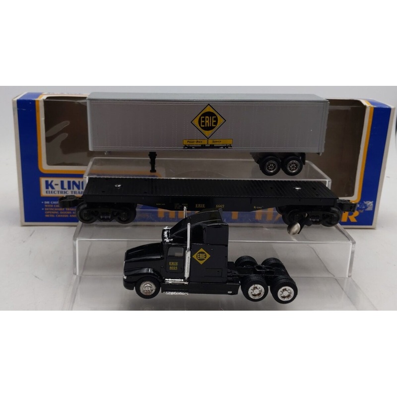 K-Line 6669 O Erie Class Tractor Trailer EX/Box