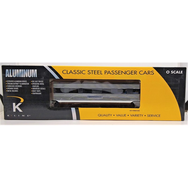 K-Line K4630-30053 O Gauge AT&SF Mountainair 18 Aluminum Business Car LN/Box