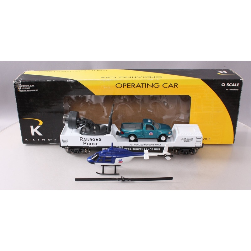 K-Line K705-2111 UP Police Camera Car w/Truck and Helicopter LN/Box