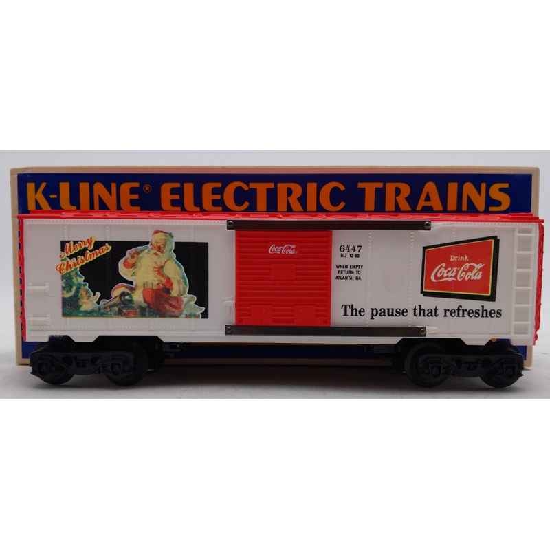K-Line K6447 O Gauge Coca-Cola Historical Boxcar – Christmas Edition EX/Box