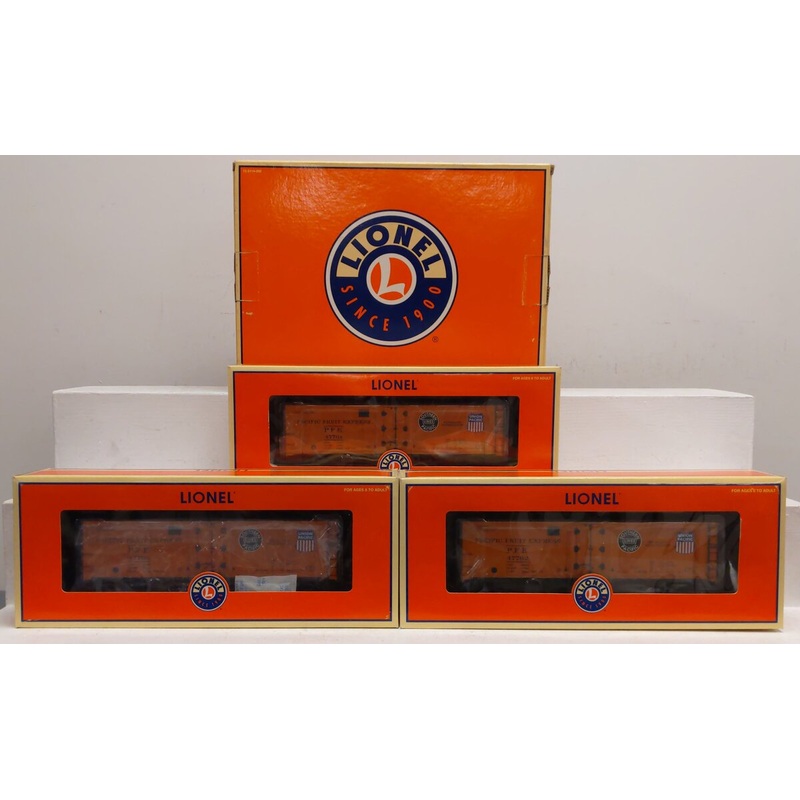 Lionel 6-11872 O Gauge Pacific Fruit Express Refrigerator Car (Pack of 3) LN/Box