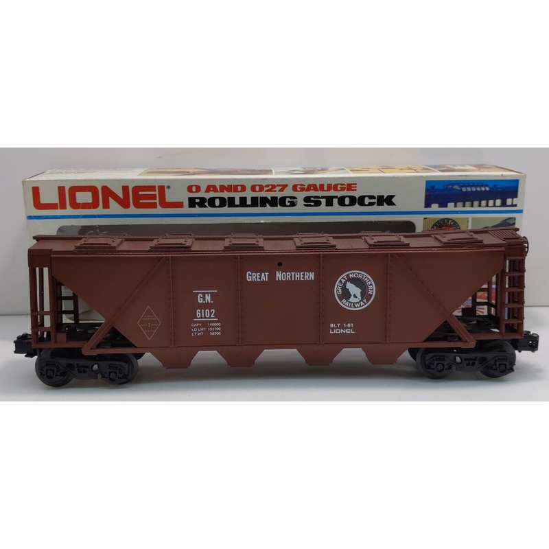 Lionel 6-6102 O Gauge Great Northern 4-Bay Covered Hopper LN/Box