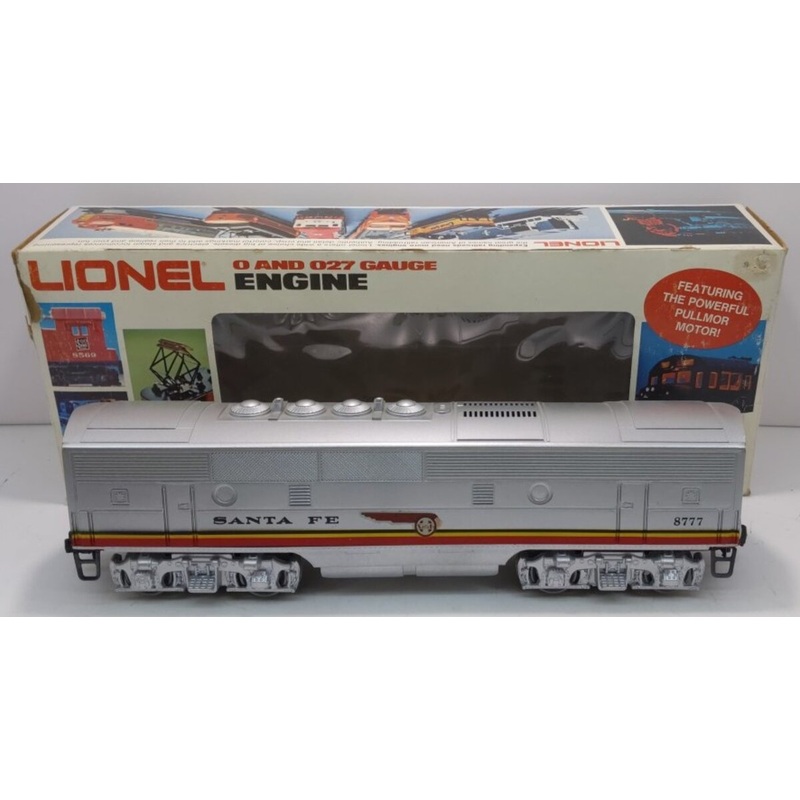 Lionel 6-8777 O Gauge Santa Fe F3 B Unit Non-Powered Diesel Locomotive EX/Box