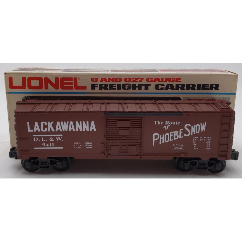 Lionel 6-9411 O Gauge Lackawanna Phoebe Snow Boxcar EX/Box