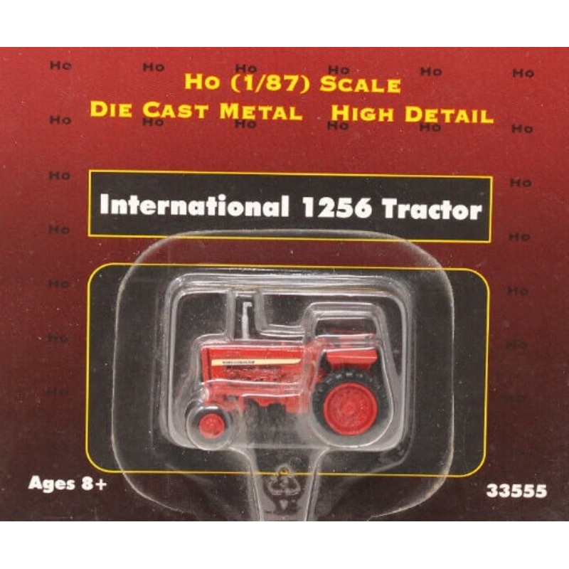 Ertl 33555 1:87 Red Case International Harvester 1256 Tractor Die-Cast Metal