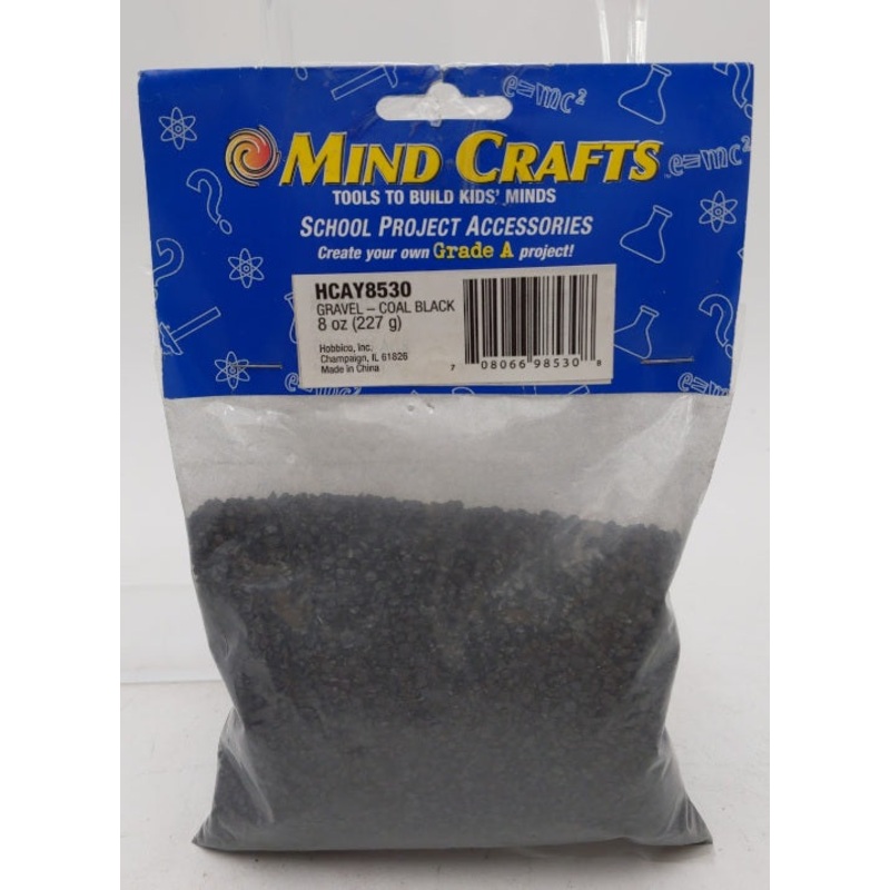 Hobbico 8530 Mind Crafts Black Gravel Coal 8 Oz Bag