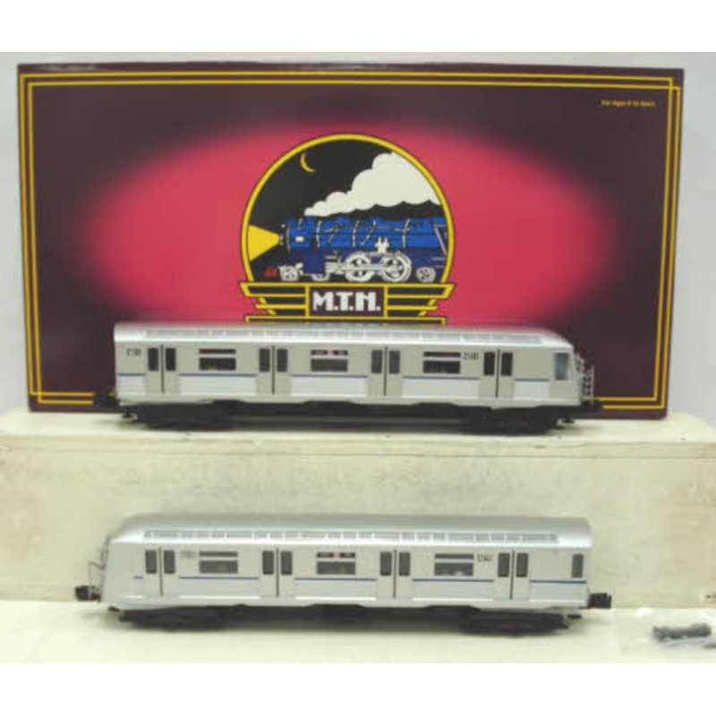 MTH 20-2717-3 O Premier Non-Powered R40 Subway Set Add-On (Set of 2) NIB