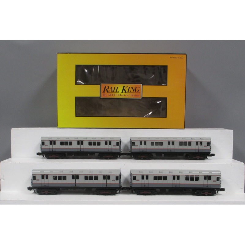 MTH 30-2373-1 O Metropolitan Trans. Authority R-12 Subway Set w/PS 2 (Set of 4) VG/Box