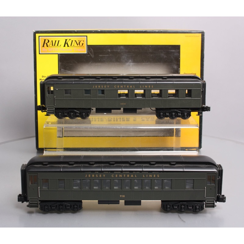 MTH 30-6267 O Gauge Jersey Central RailKing O-27 Madison Combo/Diner (Set of 2) EX/Box