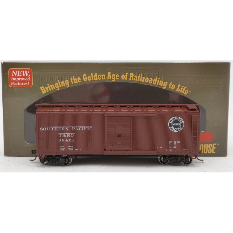 Roundhouse 84693 HO Southern Pacific 40′ Double-Sheathed Boxcar #38421 LN/Box