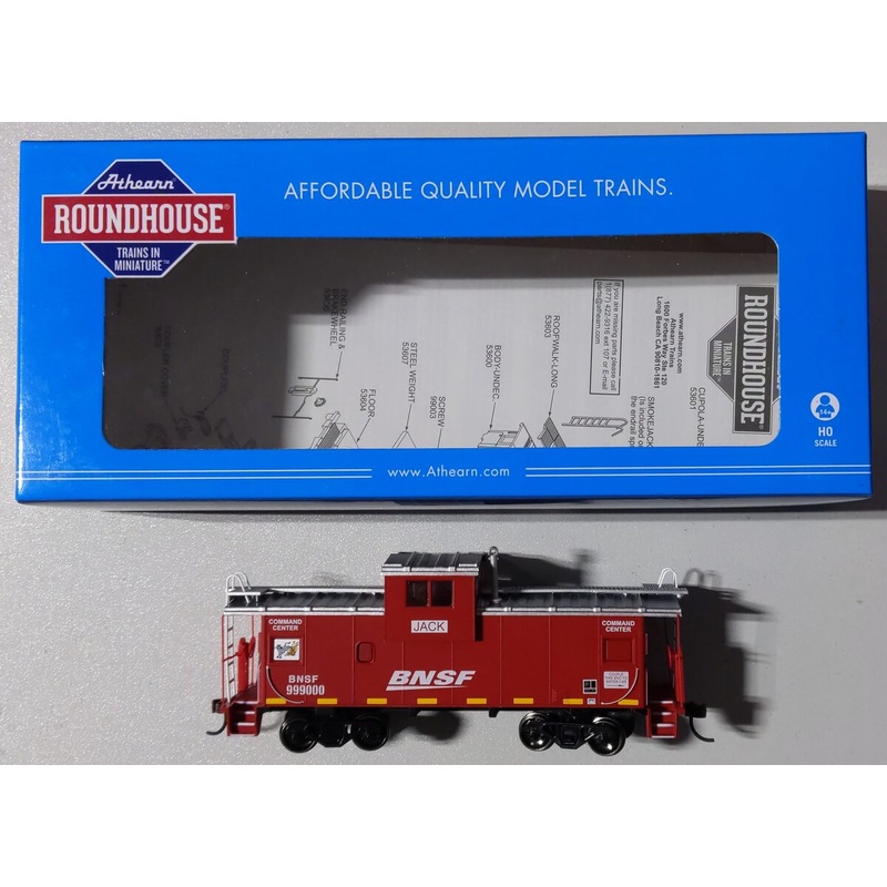 Roundhouse 87935 HO Scale BNSF Wide Vision Caboose #999000 NIB