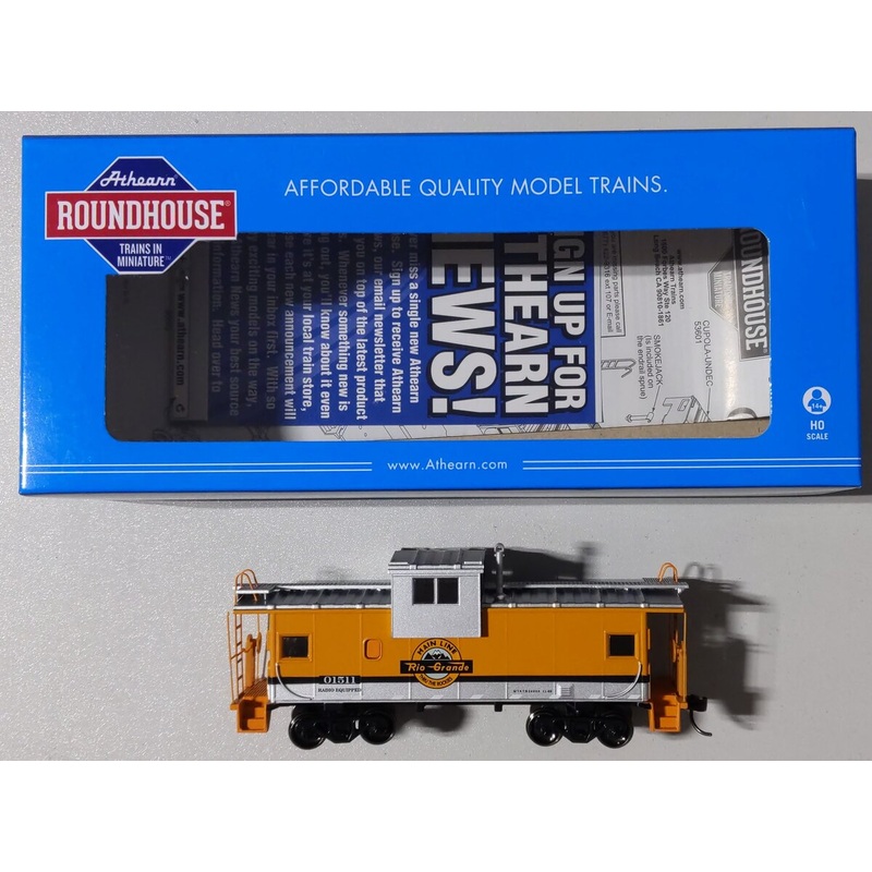 Roundhouse 87938 HO Denver & Rio Grande Western Wide Vision Caboose #01511 NIB