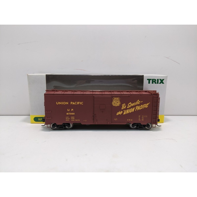 Trix 24900 HO Scale Union Pacific 40′ Steel Box Car #187000 LN/Box