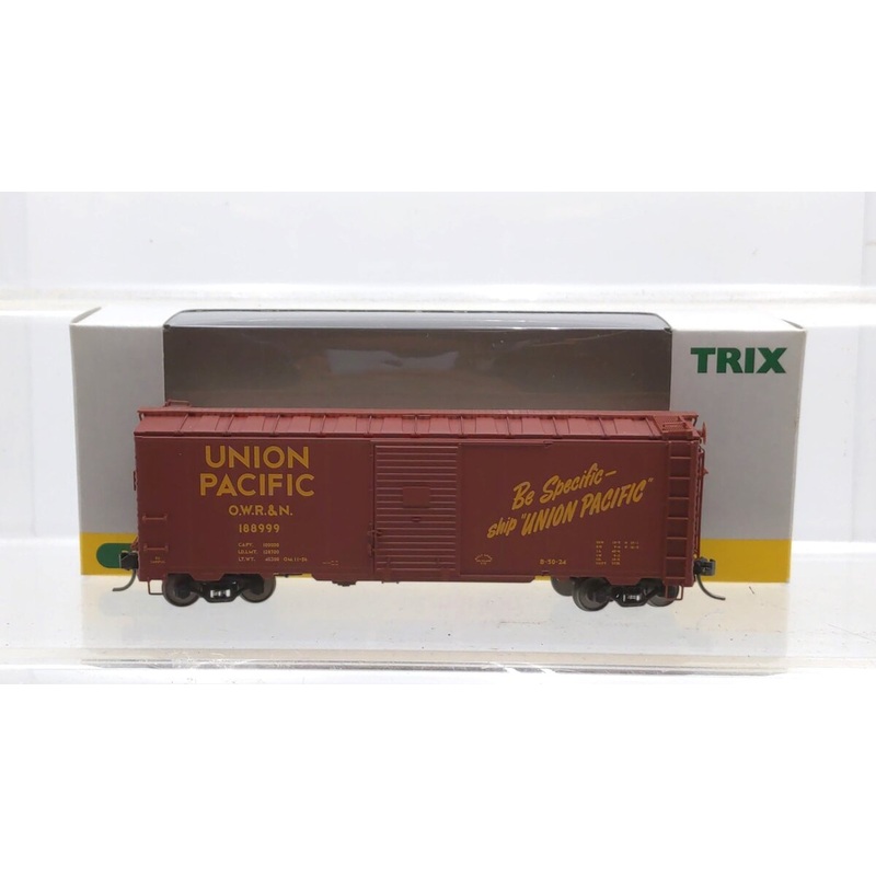 Trix 24900 HO Scale Union Pacific 40′ Steel Box Car #188999 LN/Box