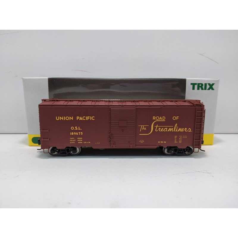 Trix 24900 HO Scale Union Pacific 40′ Steel Box Car #189675 NIB