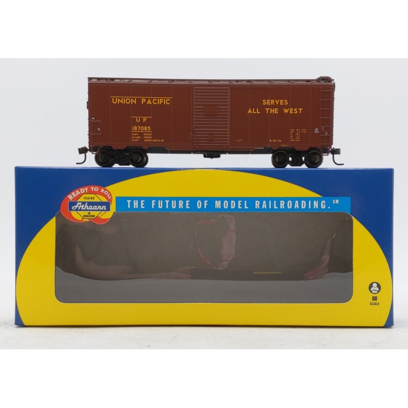 Athearn 70007 HO Scale Union Pacific 40′ Youngstown Door Boxcar #187085 LN/Box