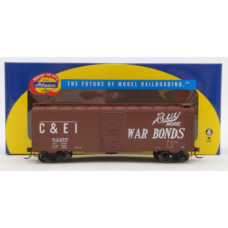 Athearn 70105 HO C&EI 40′ Youngstown Door Boxcar #64475 LN/Box