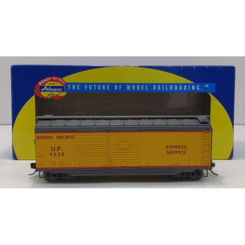 Athearn 70888 UP/Yellow & Gray 40′ Double Door Boxcar #9228 LN/Box