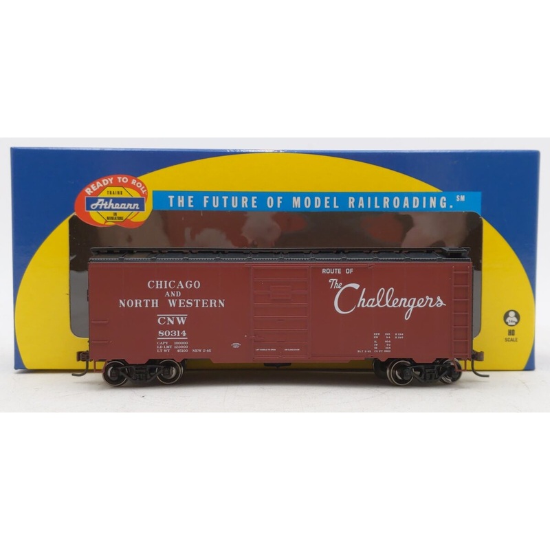 Athearn 73454 HO C&NW/Challengers RTR 40′ Superior Boxcar #80314 EX/Box