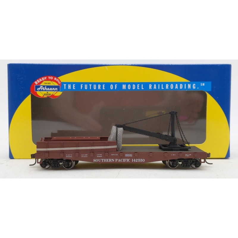 Athearn 86035 HO Southern Pacific RTR 40′ Derrick Flat Car #142550 LN/Box