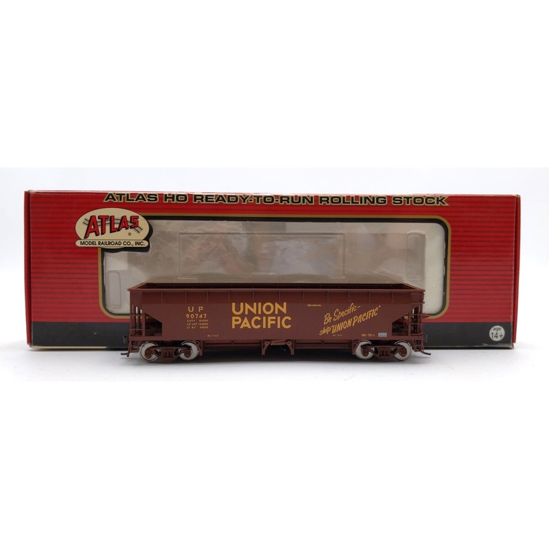 Atlas 1171-4 HO Scale Union Pacific Hart Ballast Hopper Car #90747 NIB
