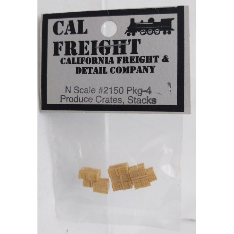 California Freight & Detail 2150 N Scale Produce Crates Stacks (Pack of 4)