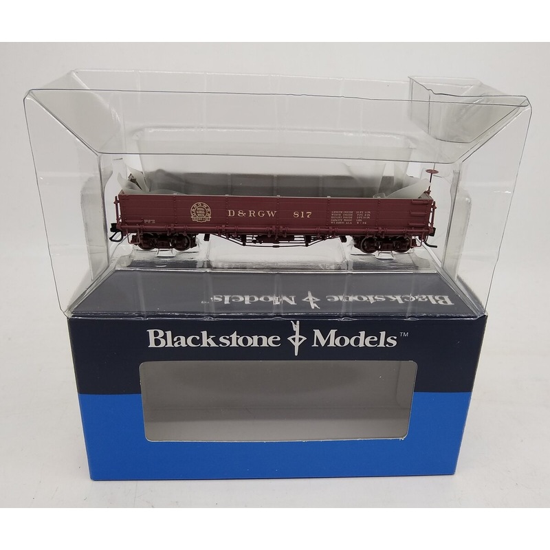 Blackstone Models B340552 HOn3Scale D&RGW Drop Bottom Gondola #817 NIB