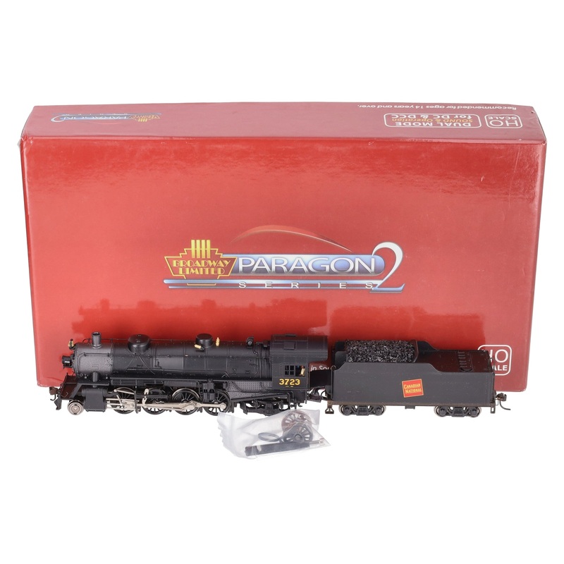 Broadway Limited 2165 HO Canadian National Light 2-8-2 Mikado Paragon2 #3423 LN/Box