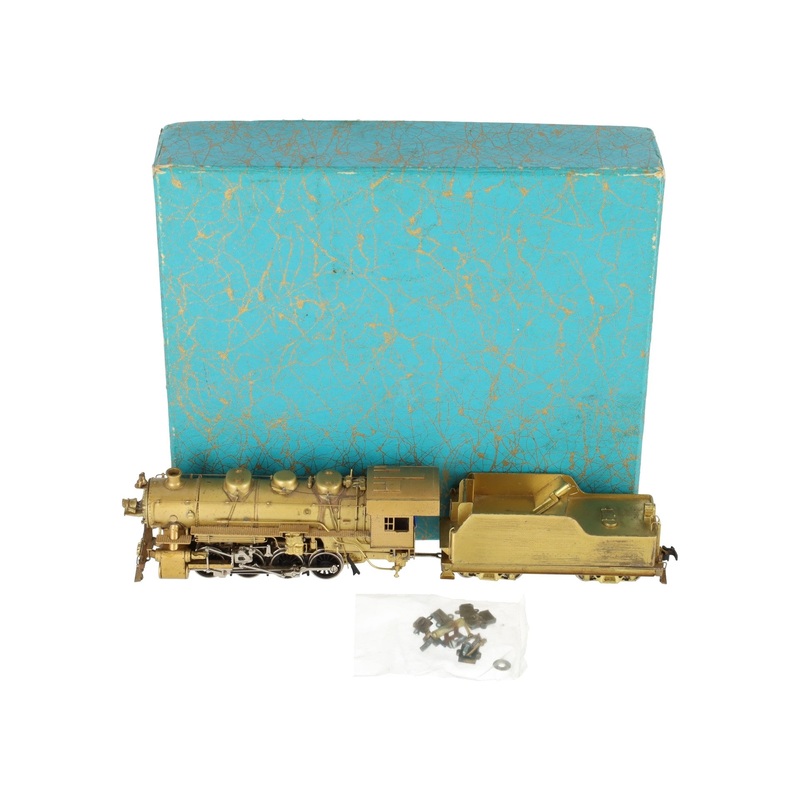 Gem Models HO BRASS USRA 0-8-0 Steam Locomotive & Tender -Unpainted VG