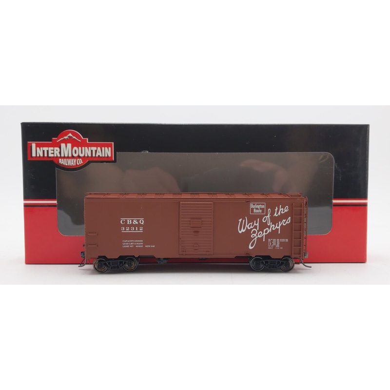 InterMountain 45802-27 HO Scale CB&Q 40′ Modified 1937 AAR Boxcar #32312 VG/Box