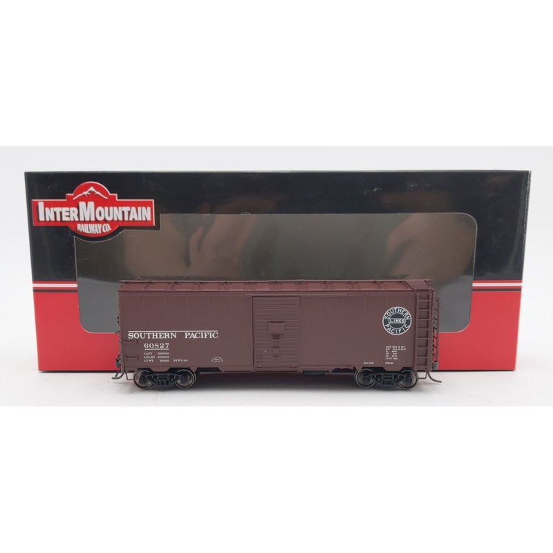 InterMountain 46013-46 HO Scale Southern Pacific 40′ 12 Panel Boxcar #60827 EX/Box