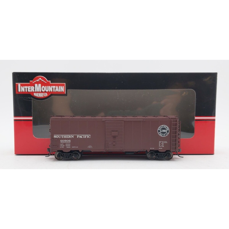 InterMountain 46013-48 HO Scale Southern Pacific 40′ 12 Panel Boxcar #60906 LN/Box