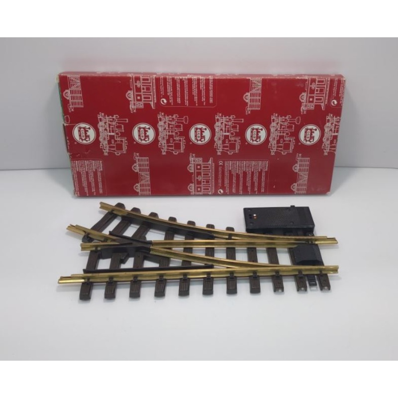 LGB 12050 G Brass 30 Right Hand R1 Remote Electric Switch Turnout EX/Box