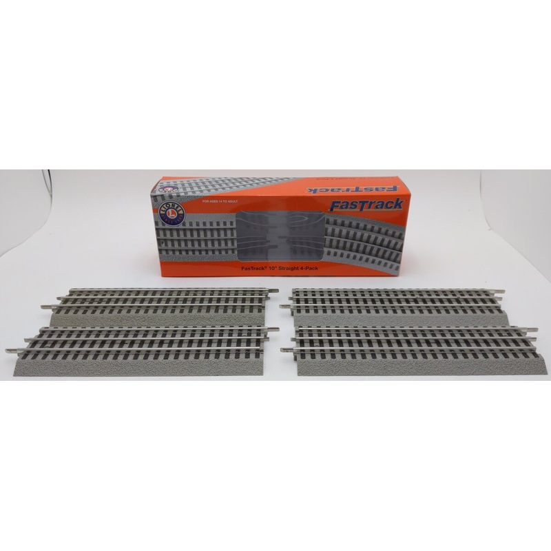 Lionel 6-12032 O Straight FasTrack (Pack of 4) EX/Box