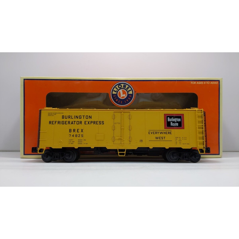 Lionel 6-17339 O Gauge Burlington Steel Sided Refrigerator Car #74825 EX/Box