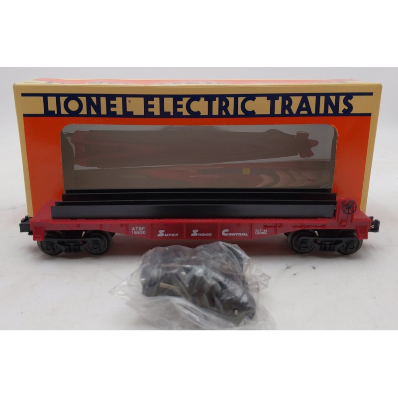 Lionel 6-16930 O Gauge AT&SF Flat Car w/ Wheel Sets #16930 LN/Box