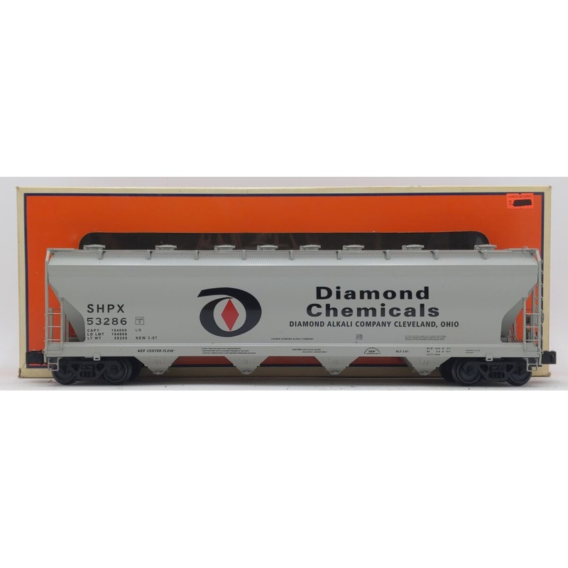 Lionel 6-17197 O Gauge Diamond Chemical 4-Bay ACF Hopper #53286 LN/Box