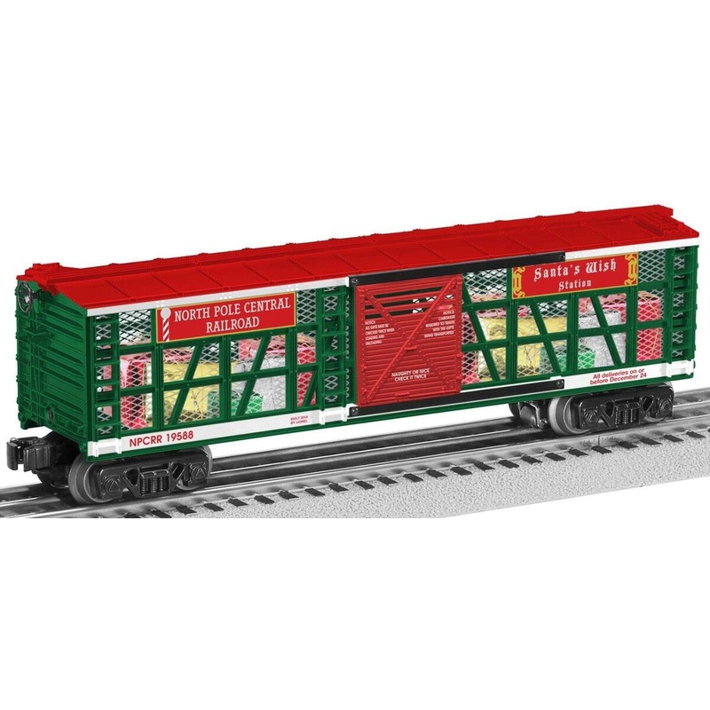 Lionel 6-19588 O NPCRR Santa Wish Station Transparent Car with Gifts #19588 LN/Box