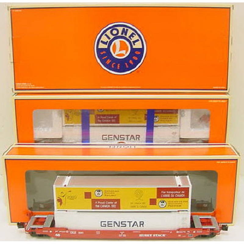 Lionel 6-21865 Coe Rail Husky Stacks with Containers #5541 & #5542 (Set of 2) LN/Box