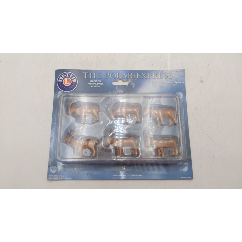 Lionel 6-24251 O The Polar Express Caribou Animal Figures (Pack of 6) MT