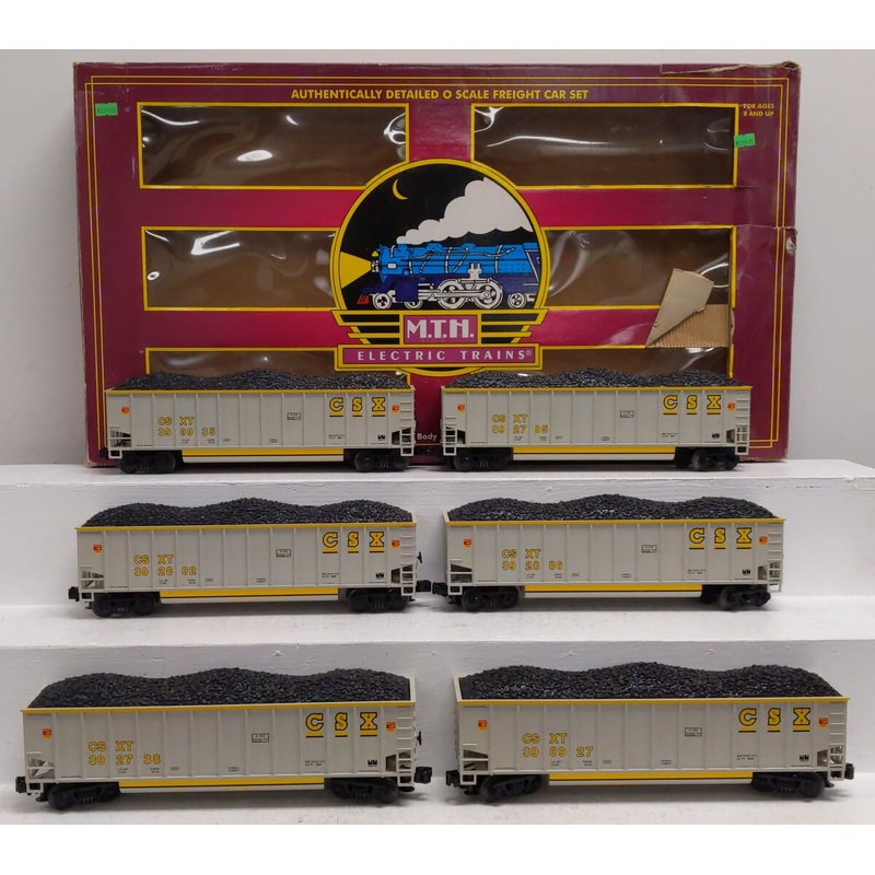 MTH 20-90062 O CSX Coalporter Hopper Car Set (Set of 6) EX/Box