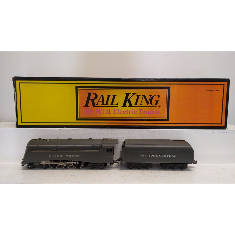 MTH 30-1133-1 O NYC 4-6-4 Commodore Vanderbilt Streamlined Steam Engine w/PS1 EX/Box